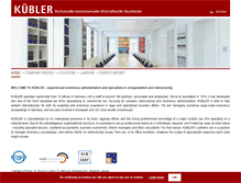 Tablet Screenshot of kueblerlaw.com